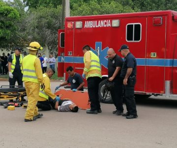 Aumentan accidentes de motos en Navojoa; Bomberos culpan a los baches