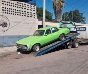 Patrulla Verde retira automóviles en desuso