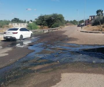 Vecinos de la colonia Tierra Blanca denuncian fuga de aguas negras