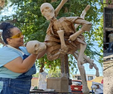 Ciudadanos elaboran decoración para el Festival de la Calaca 2022