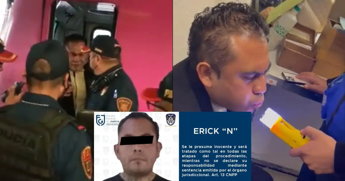 Detenido por tentativa de homicidio, conductor ebrio del Metro de la CDMX