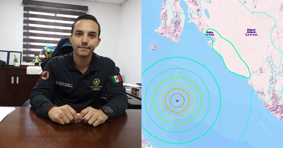 Temblor de 6.3° sacude a Sonora