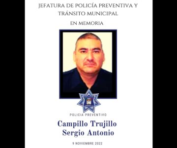 Elemento de la Policía de Hermosillo fallece de un infarto