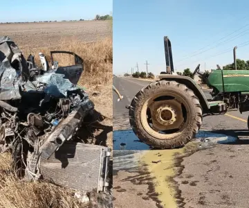 Video | Aparatoso choque en la Navojoa-Huatabampo deja dos lesionados
