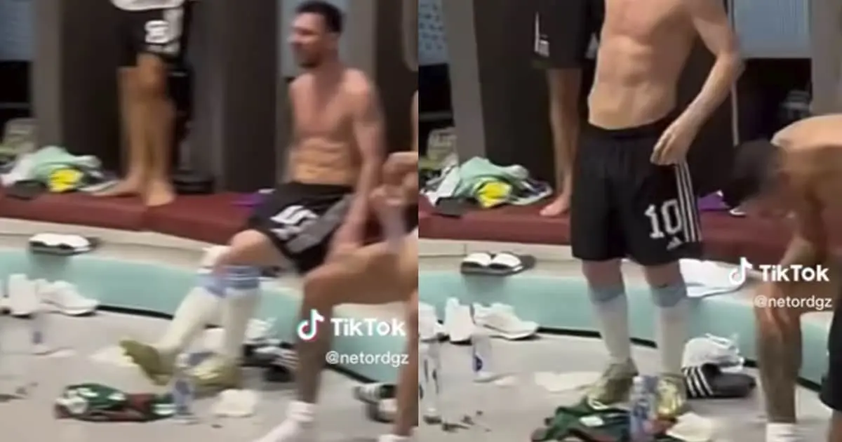 Selección Argentina patea playera mexicana como festejo