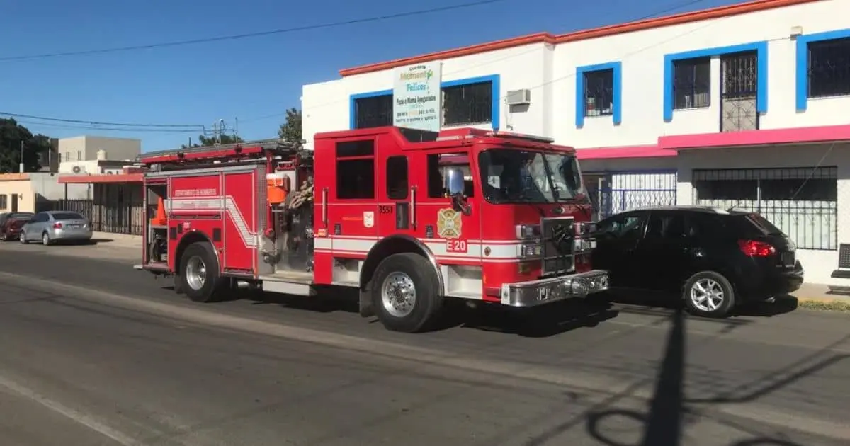 Evacuan guardería por corto circuito en la 5 de Mayo