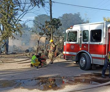 Incendio en Navojoa se origina en habitación de colonia deportiva