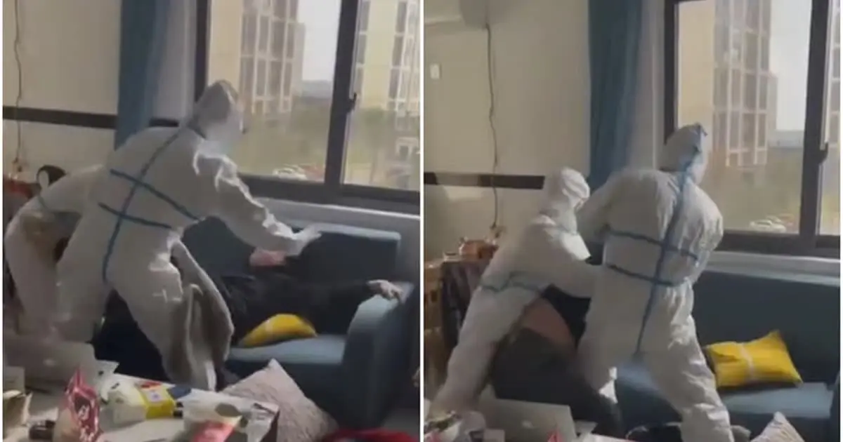 Hombre es sacado a la fuerza de su casa por posible contagio de Covid-19