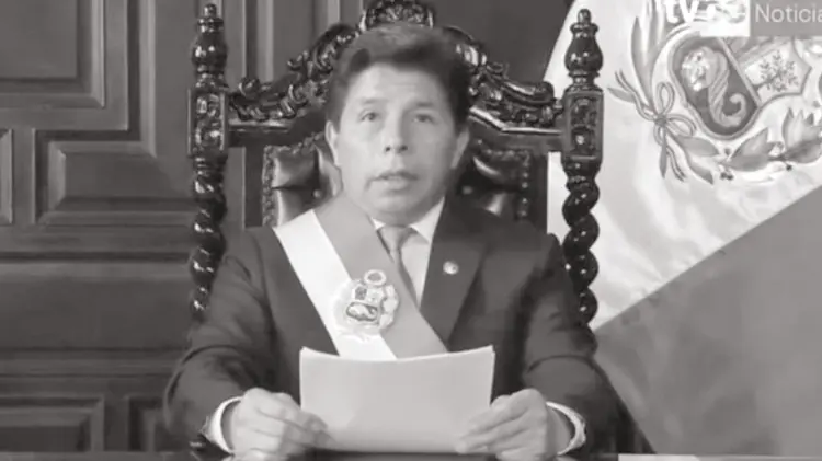 Pedro Castillo, en cadena nacional (Foto: Especial/EXPRESO)