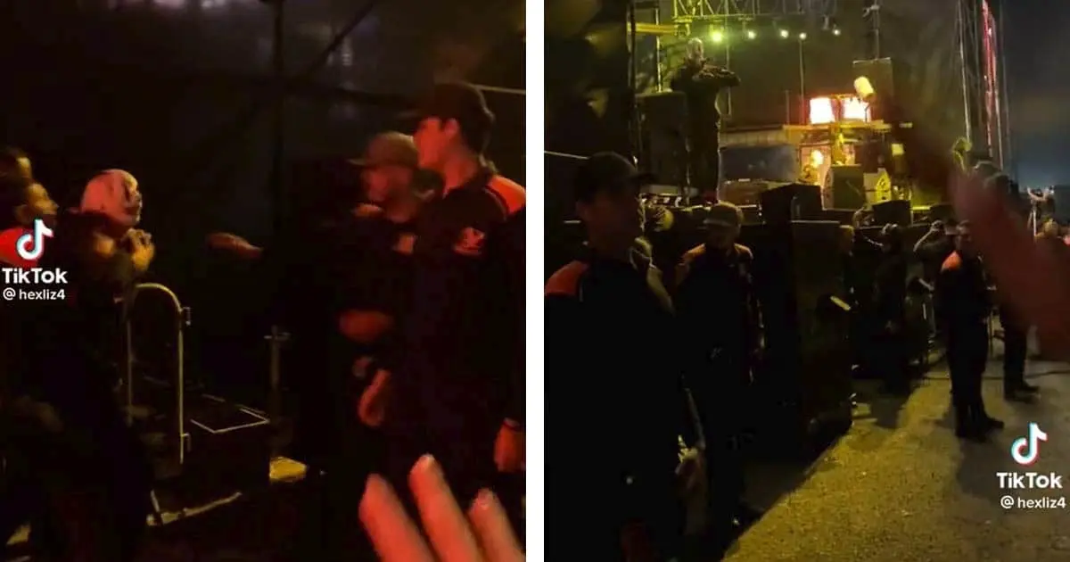 Guardias confunden a miembro de Slipknot con fan y forcejean con él