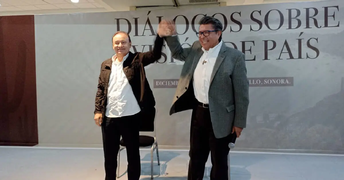 Monreal no buscará la Presidencia fuera de Morena, afirma en Sonora