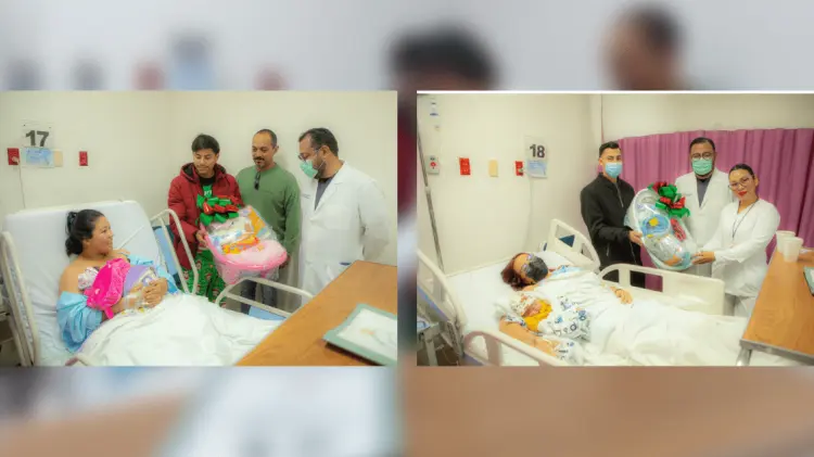 Yajaira y Ericka dieron a luz a los bebés Karla y Abyd. (Foto: Cortesía)