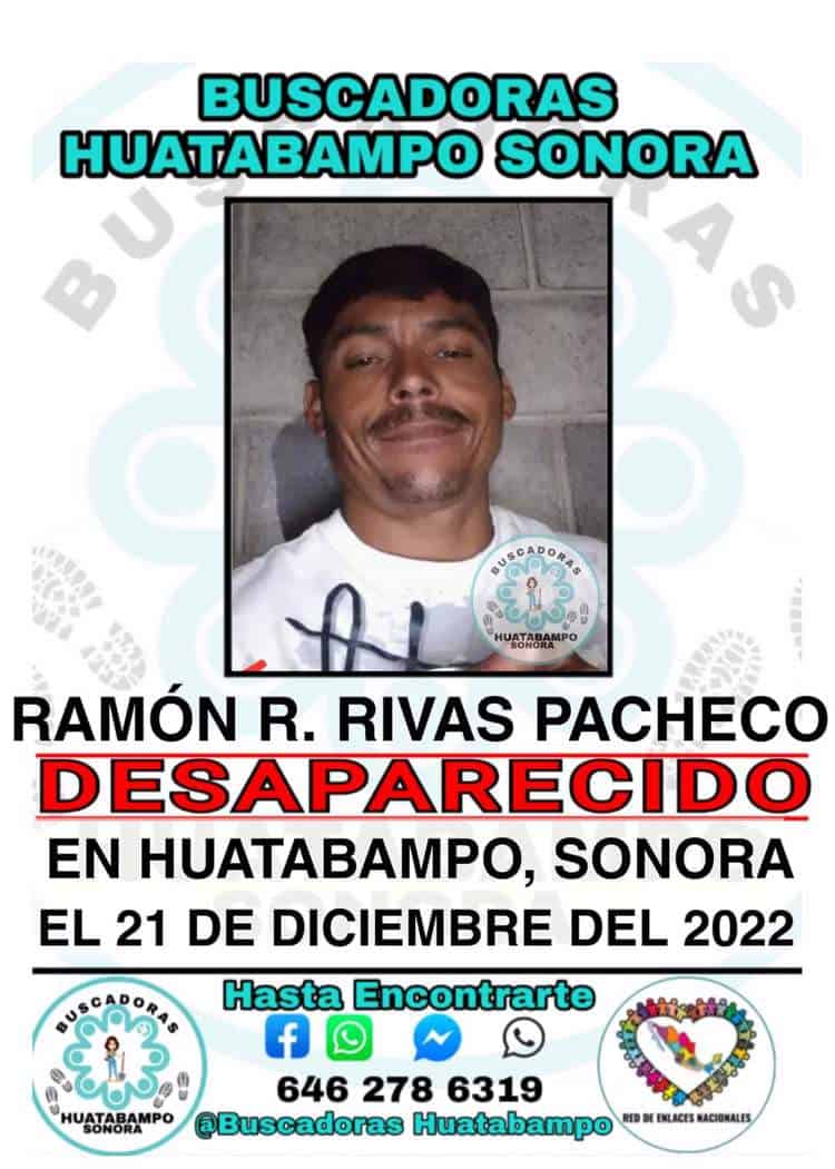 Buscan a hombre desaparecido en Huatabampo