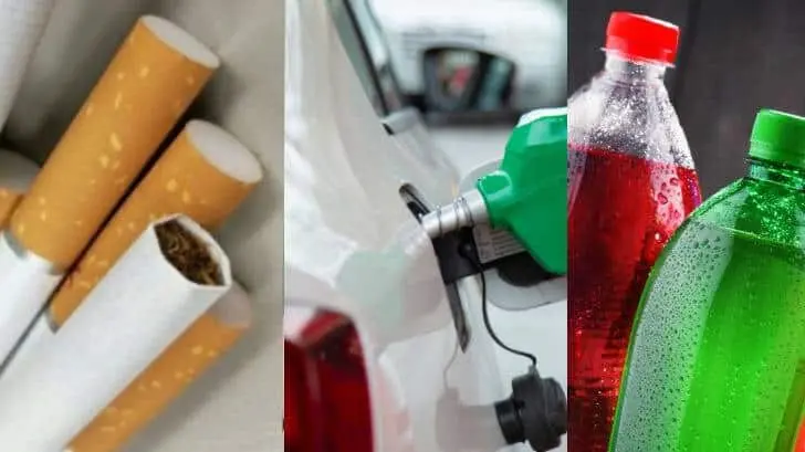 Esto costarán la gasolina, cigarros y refrescos en 2023