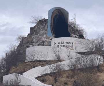 Vandalizan imágen de la Virgen de Guadalupe en cerro de Navojoa