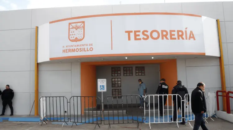Tesorería Municipal de Hermosillo. (Foto: Jesús Ballesteros/EXPRESO)