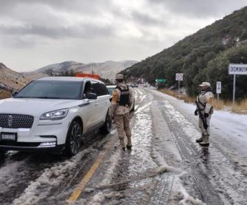 Cierran tramo de la carretera Agua Prieta-Janos