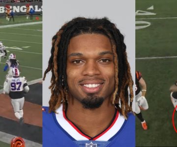 Damar Hamlin de los Bills sale en ambulancia tras una tacleada