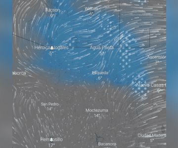 Frente frío traerá llovizna en norte y noroeste de Sonora