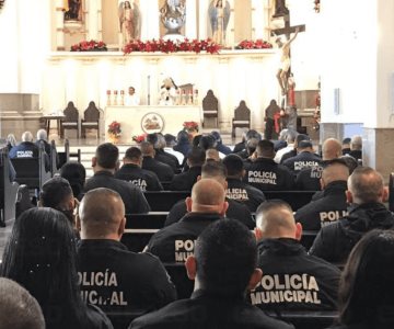 Celebran misa en Hermosillo por el Día del Policía