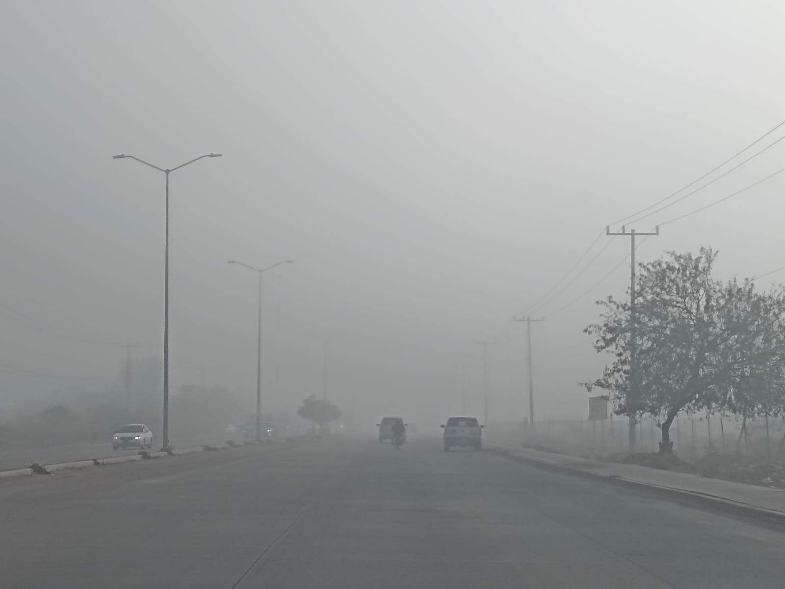 Sorprende capa de neblina a navojoenses esta mañana