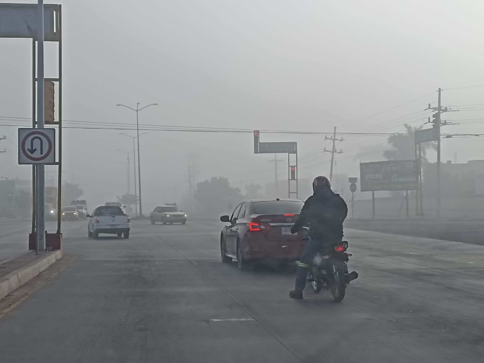 Sorprende capa de neblina a navojoenses esta mañana
