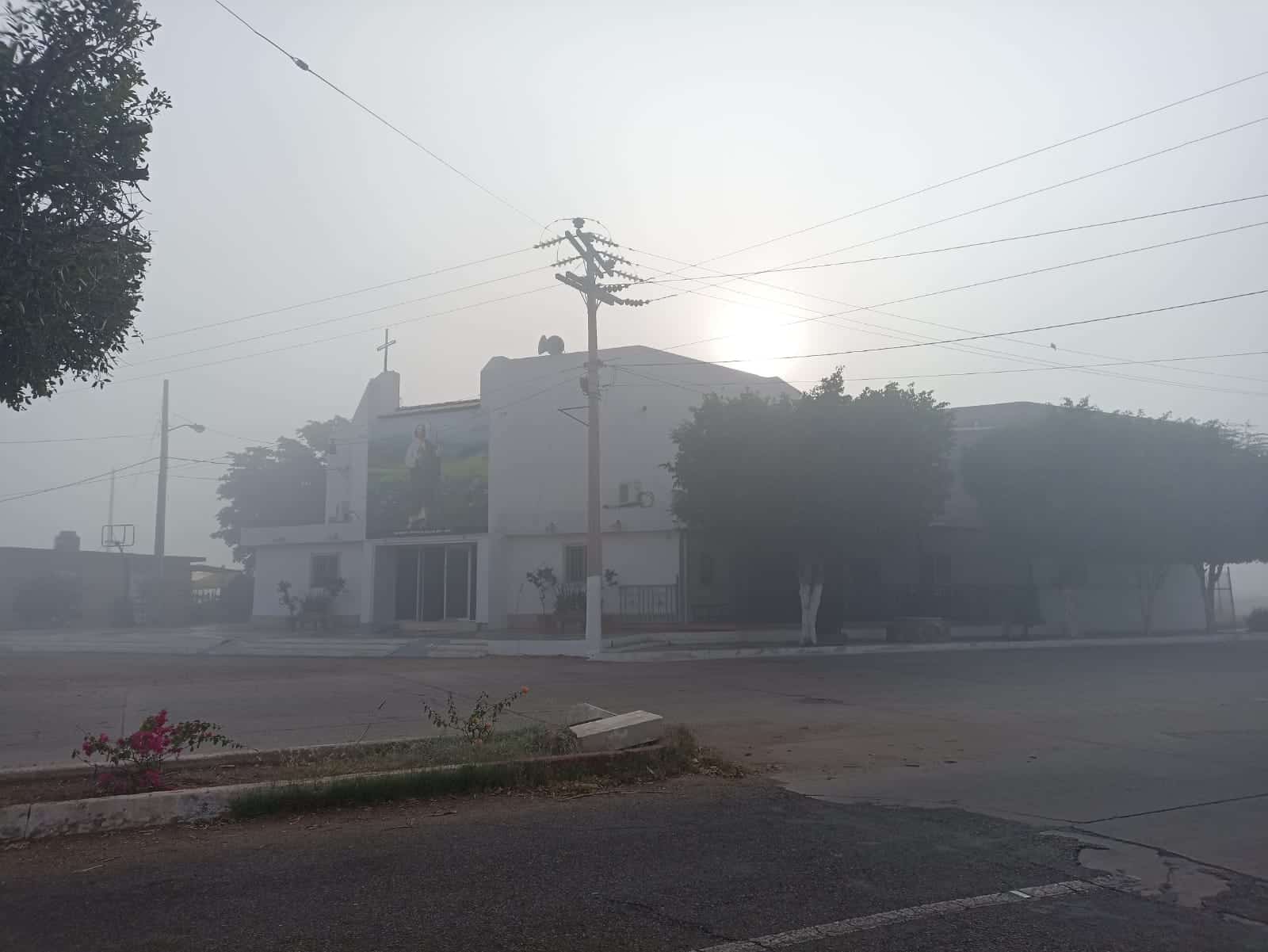 Sorprende capa de neblina a navojoenses esta mañana
