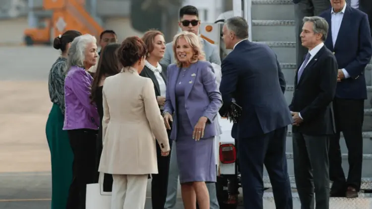Jill Biden aterrizó en en México este domingo. (Foto: El Universal/EXPRESO)
