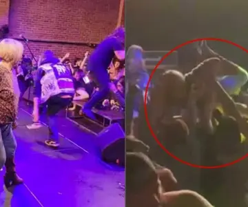 Mamá se hace viral tras lanzarse al público en concierto de Heavy Metal