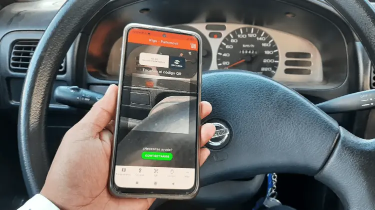 La aplicación de Parkimovil será la plataforma para pagar el parquímetro. (Foto: Pablo Reyes/EXPRESO)