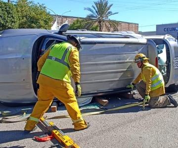 Triple choque en Navojoa deja una persona lesionada