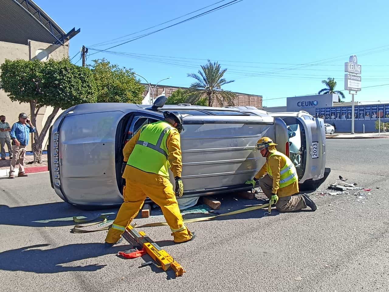 Triple choque en Navojoa deja una persona lesionada