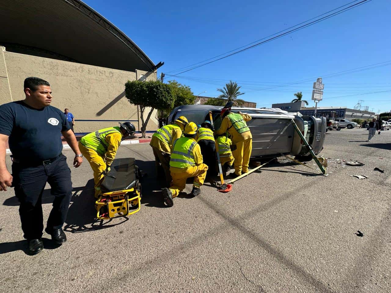 Triple choque en Navojoa deja una persona lesionada