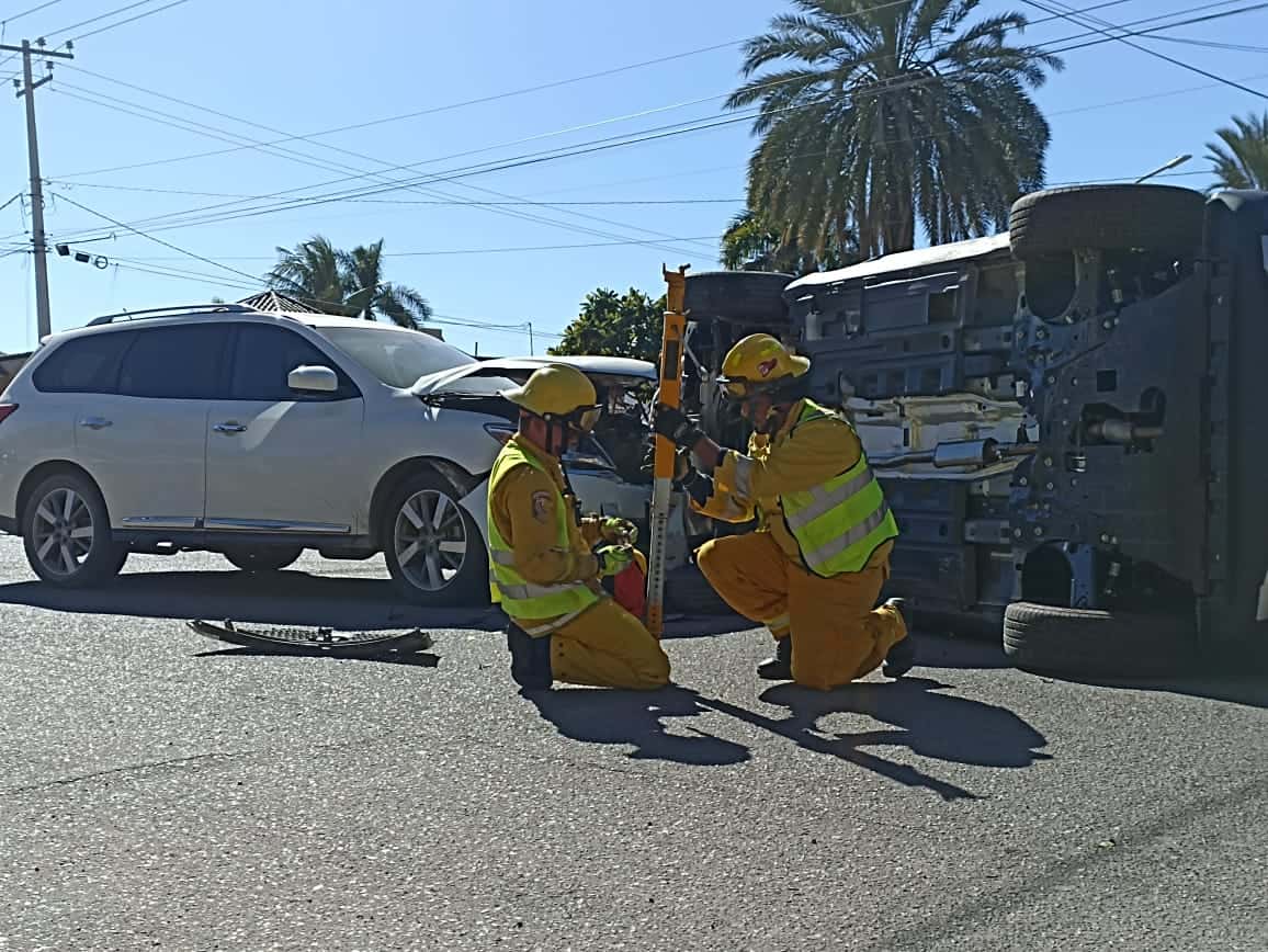 Triple choque en Navojoa deja una persona lesionada