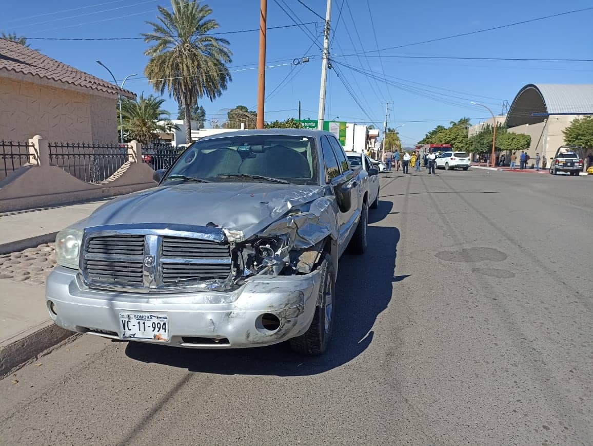 Triple choque en Navojoa deja una persona lesionada