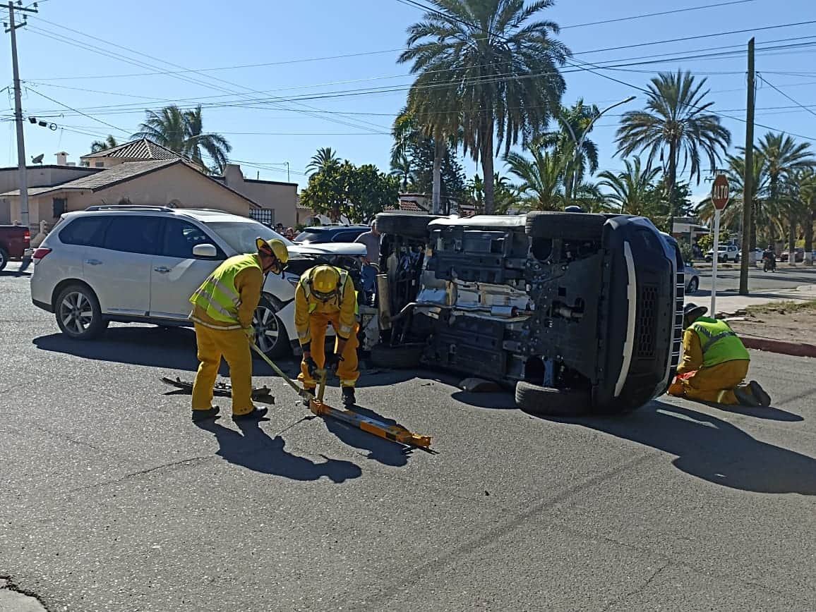 Triple choque en Navojoa deja una persona lesionada