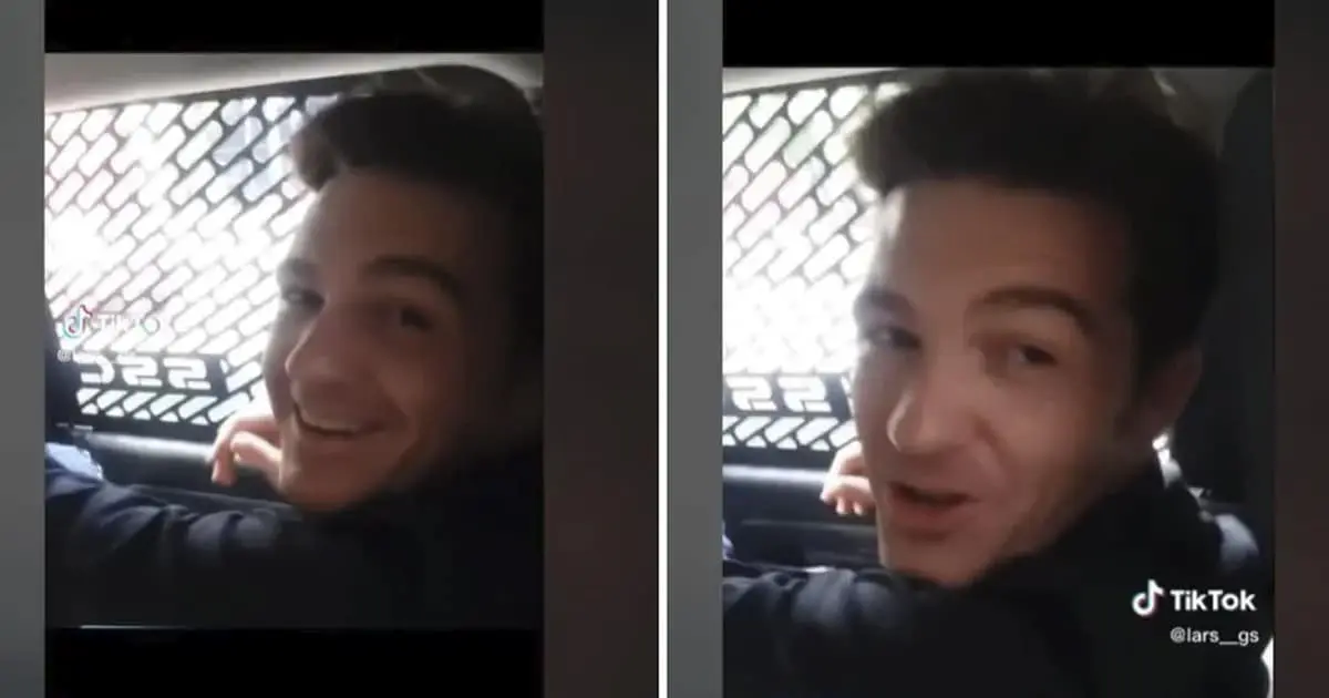 Drake Bell se sube a patrulla con fans y queda grabado en TikTok