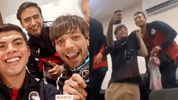 En redes sociales se han compartido fotos de Louis Tomlinson presenciando el juego Los Cabos United ante Cimarrones de Sonora. (Foto: IG egavotto/Cortesía)