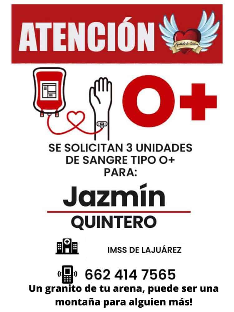 Ahora Jazmín Quintero necesita ayuda de la comunidad
