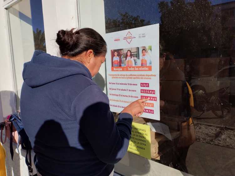 Estos días se entregarán los uniformes escolares en Navojoa