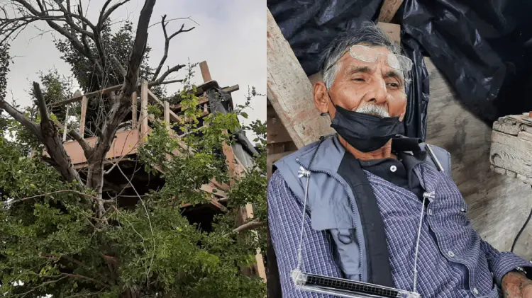 El hombre de 69 años solicita ayuda para comer. (Foto: Pablo Reyes/EXPRESO)