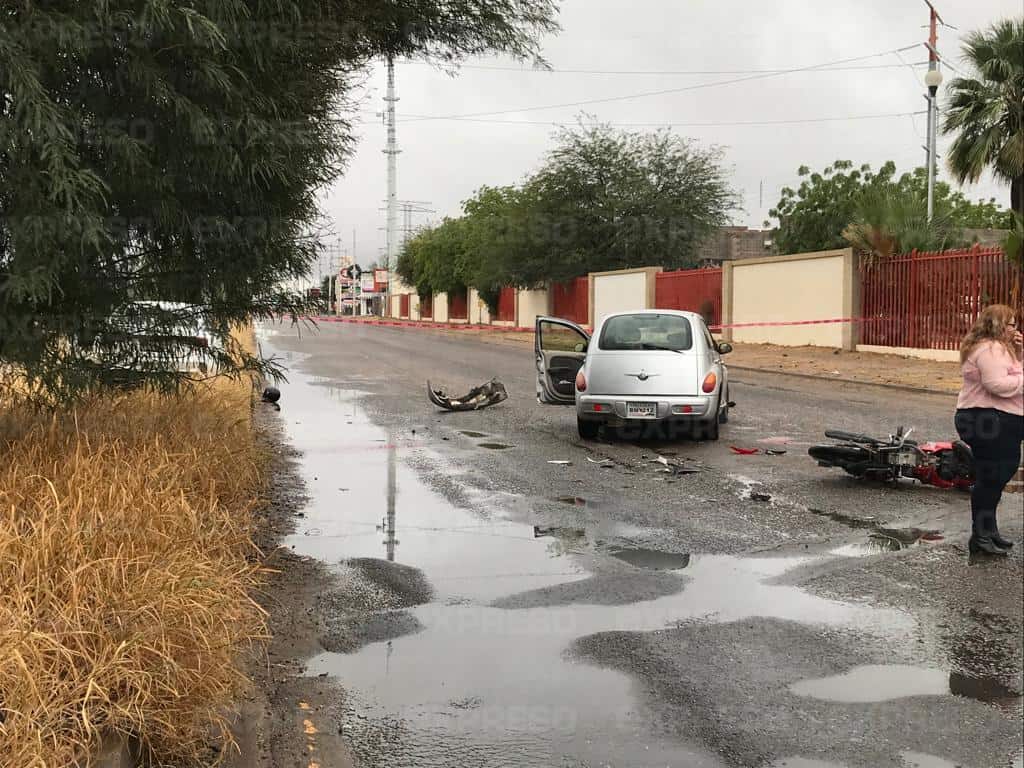 Muere motociclista en triple choque al poniente de Hermosillo