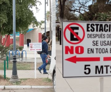 Navojoa: Comerciantes prohíben estacionar en la Plaza 5 de Mayo