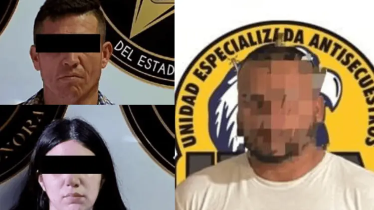 Los tres sujetos fueron aprehendidos en Los Mochis, ligados a la desaparición de Carlos Ignacio Ríos. (Foto: Cortesía)