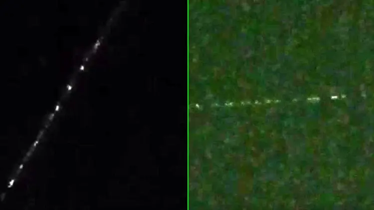 Las luces fueron registradas por internautas en redes sociales. (Foto: Especial/EXPRESO)