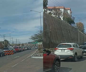 Así lucen los cruces a Estados Unidos por el puente en Nogales