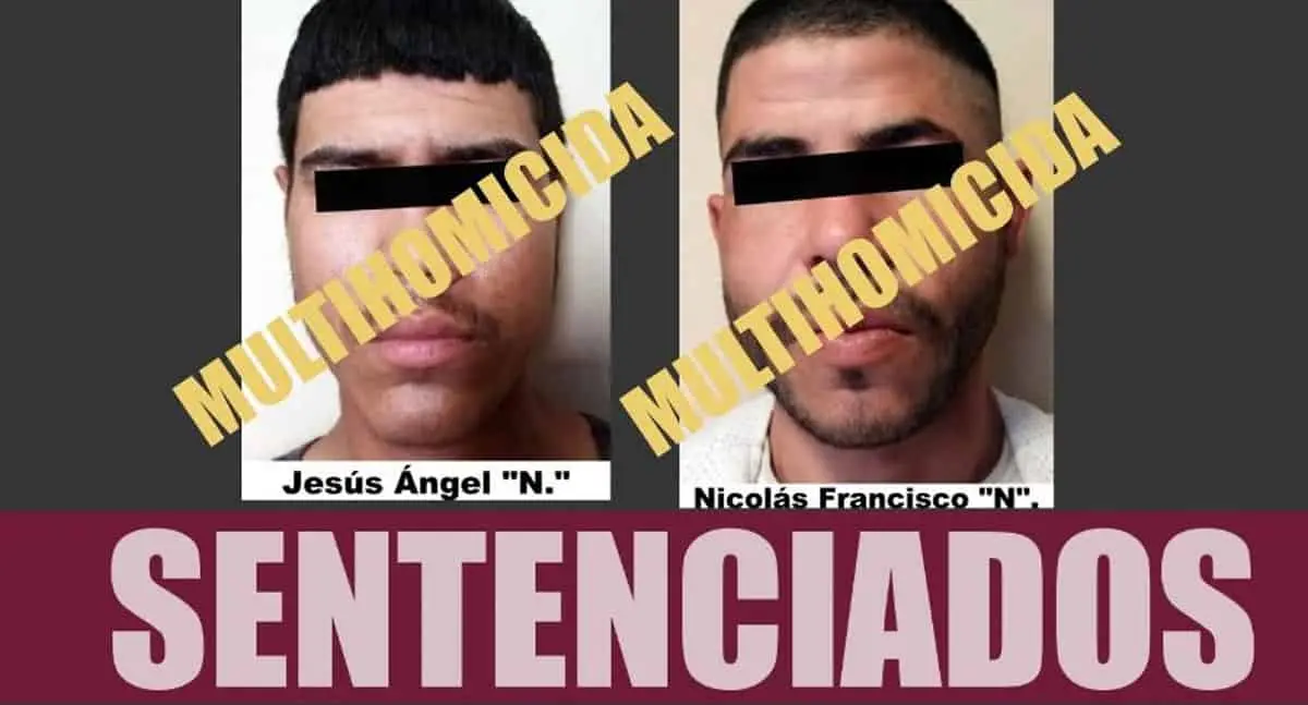 Multihomicidas de Cajeme pasarán más de 127 años en la cárcel