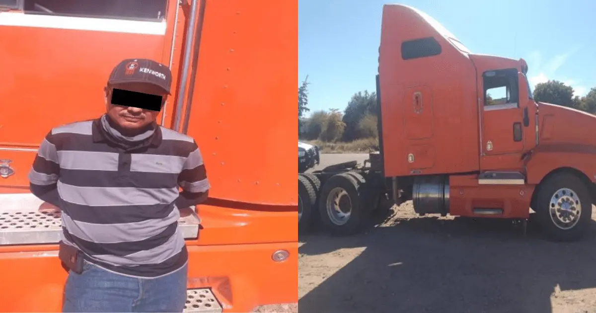 Detenido por circular en tractocamión con reporte de robo en SLP