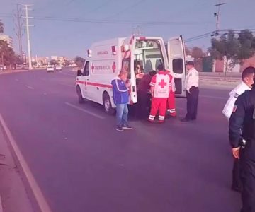 Ciclista es impactado por vehículo en bulevar Colosio