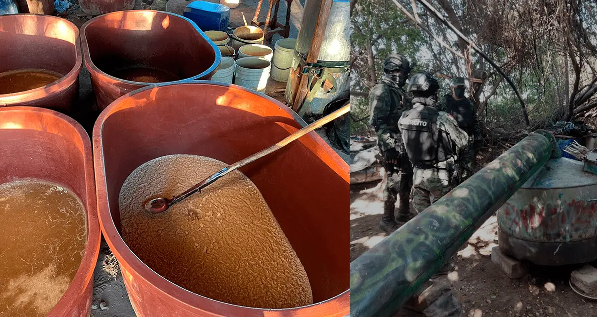 Ejército asegura el narcolaboratorio más grande registrado en México